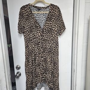 Torrid Leopard Print High Low Dress